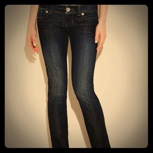 Guess premium daredevil bootcut mystery dark wash